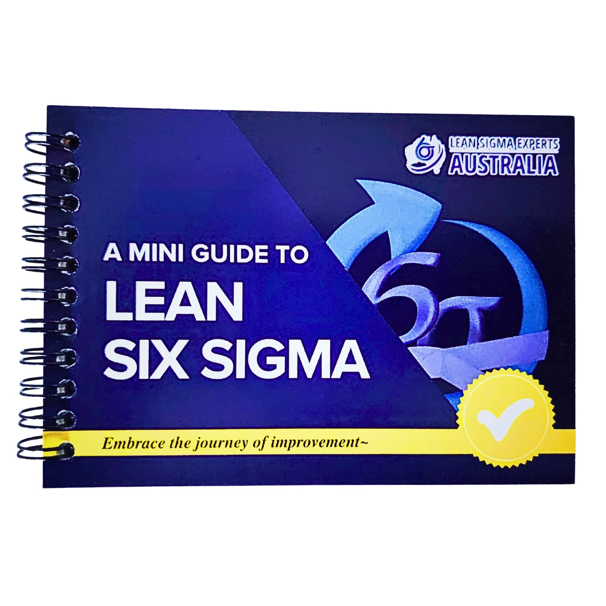 A Mini Guide to Lean Six Sigma printed pocket guide, front cover, by Lean Sigma Experts Australia